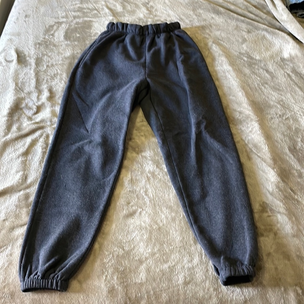 Dark gray sweats